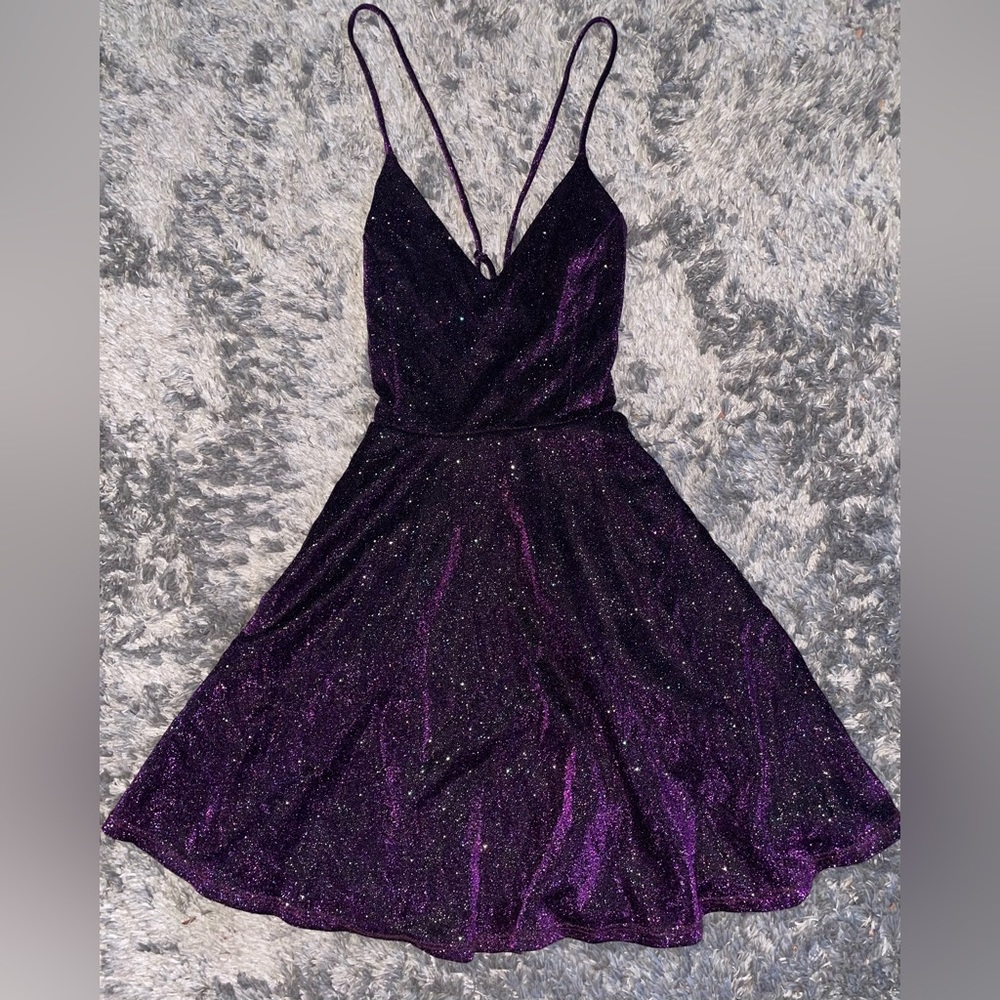 Cute Windsor Small Purple Skater Homecoming Dress